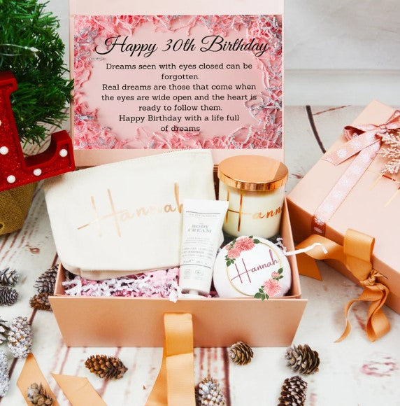 30th Birthday Gift for Her, Birthday Gift Set - Bijoux Lucy