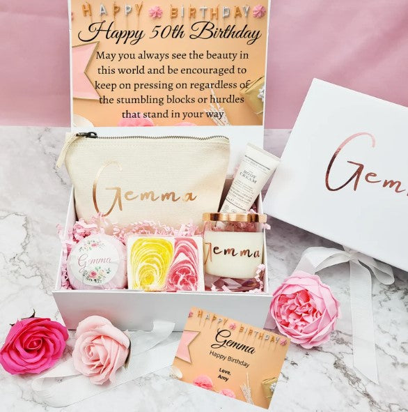 50th Birthday Gift, Birthday Gift Set for Her, Age Gifts - Bijoux Lucy