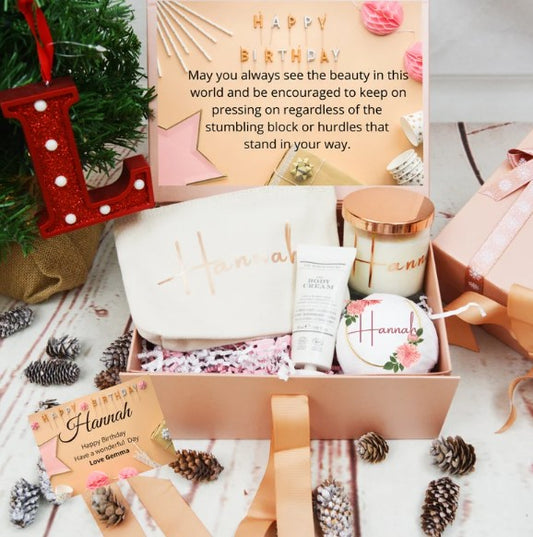 Happy Birthday Gift Box, Birthday Gift for Her - Bijoux Lucy