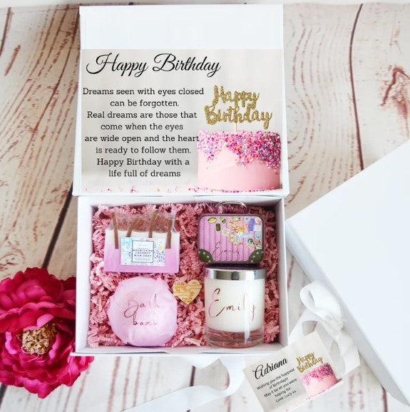 Personalised Happy Birthday Gift Box - Bijoux Lucy