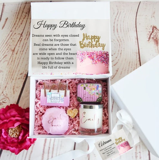 Personalised Happy Birthday Gift Box - Bijoux Lucy