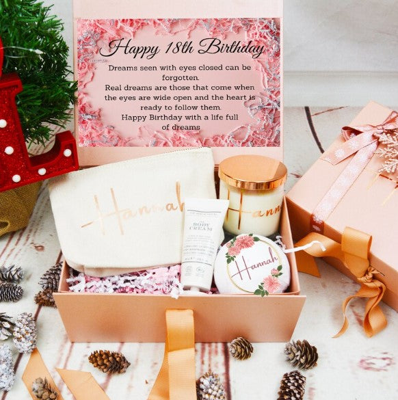 Personalised 18th Birthday Gift Set - Bijoux Lucy