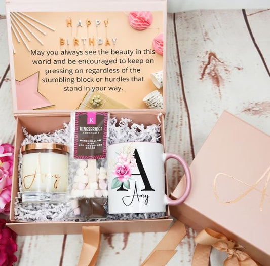 Birthday Gift Set for Her, Personalised Gift Set for Her - Bijoux Lucy