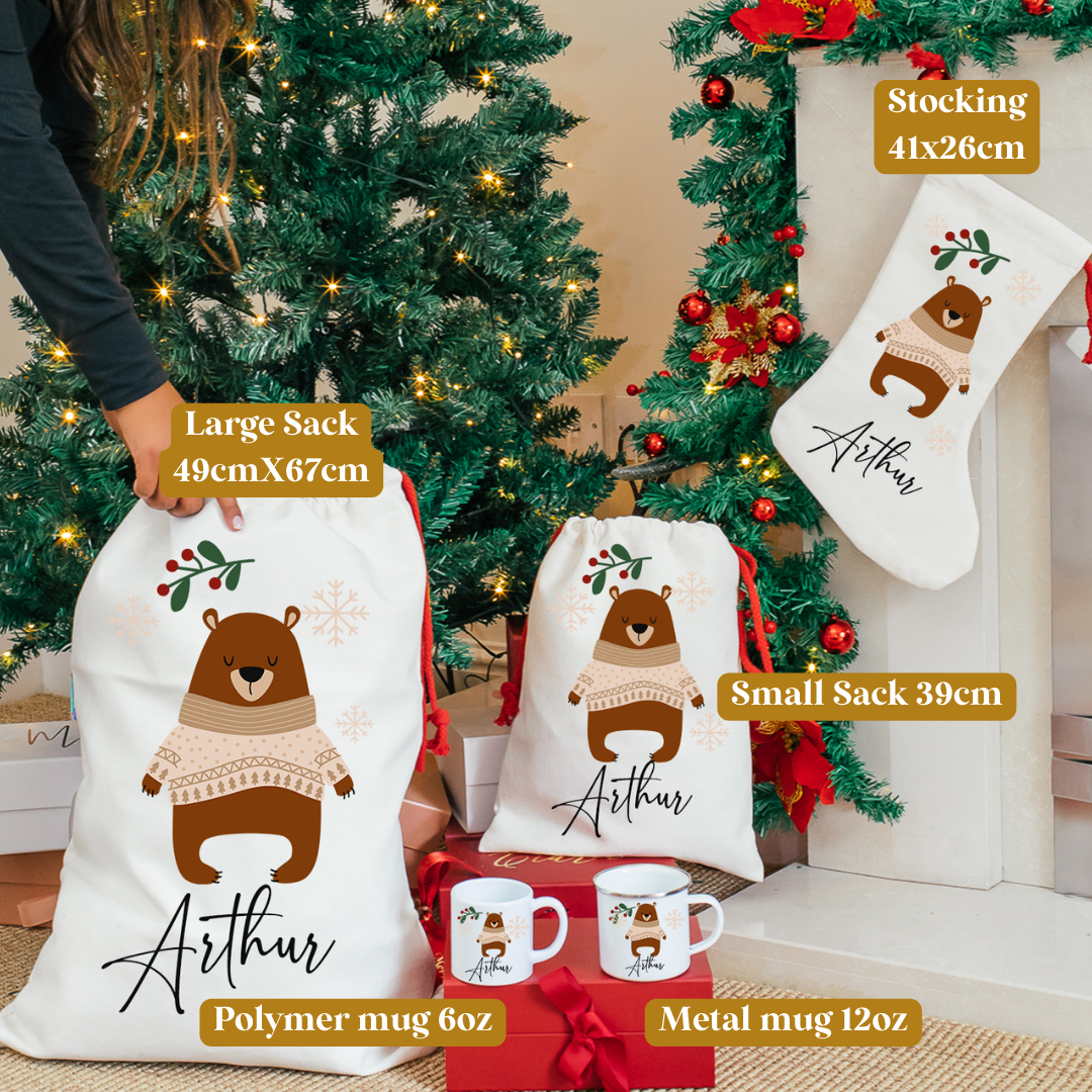 Christmas Bear Stocking