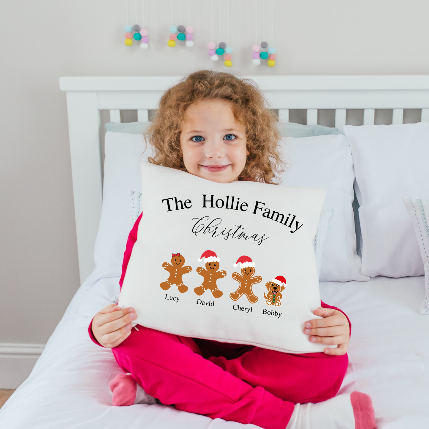 Personalised Family Christmas Pillow