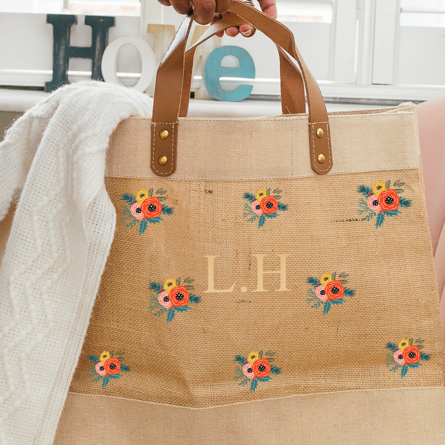 Personalised Jute Bag for Her