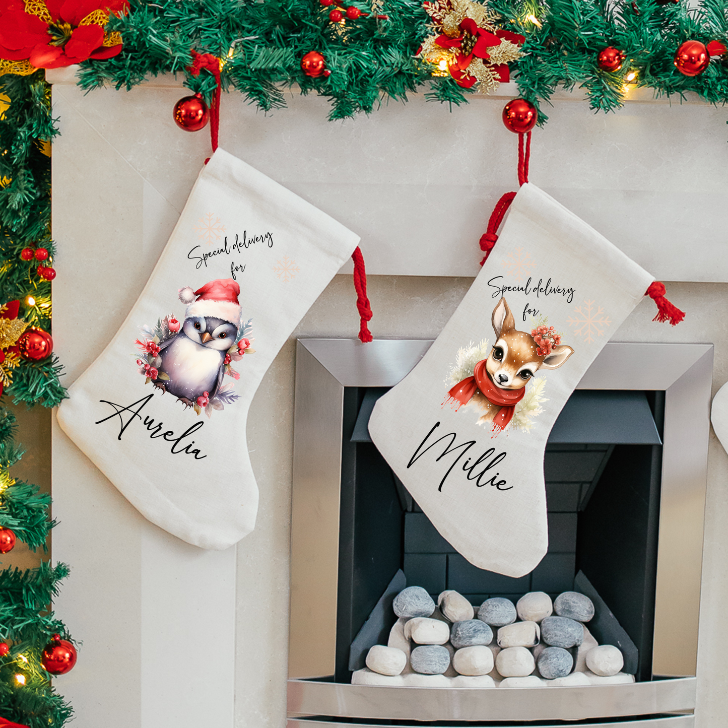 Christmas Reindeer Stocking