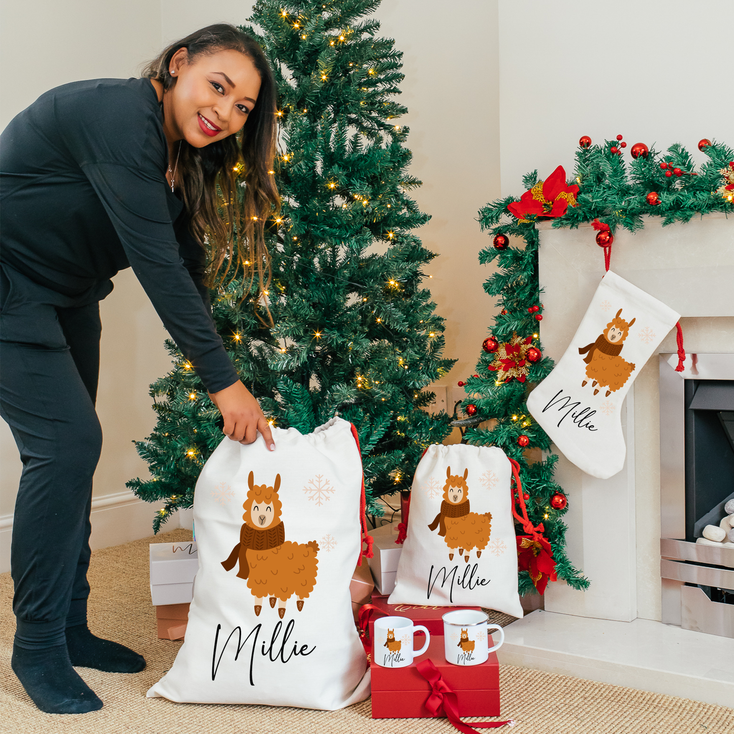 Llama Christmas Stocking