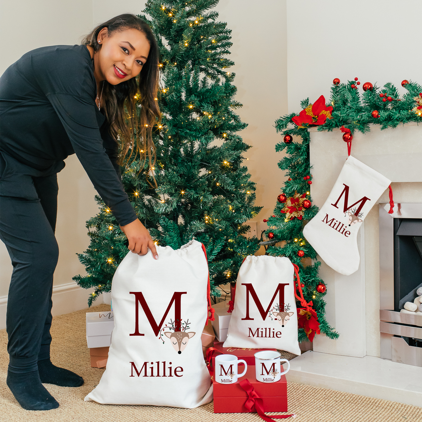 Initial Christmas Stocking