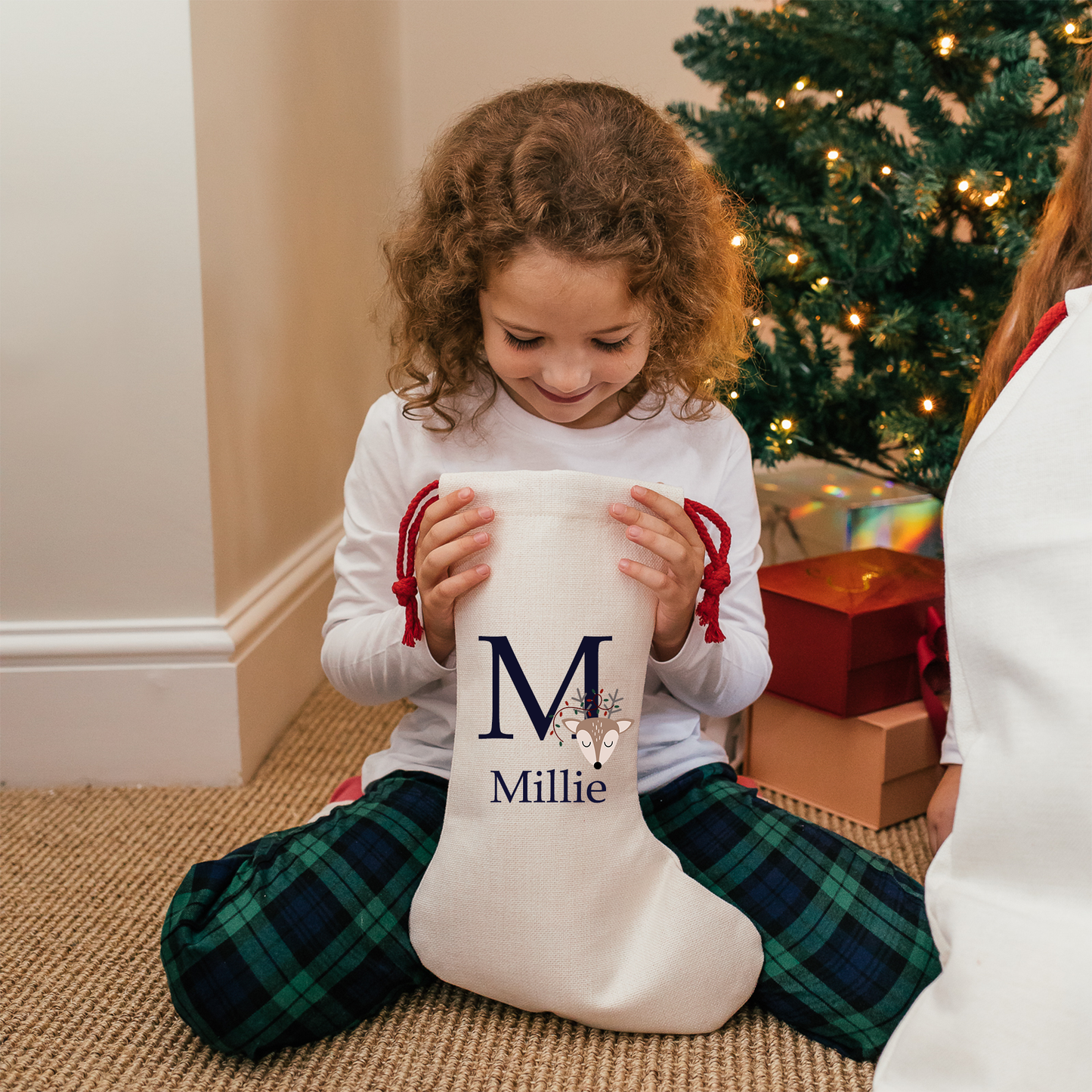Custom Initial Christmas Stocking