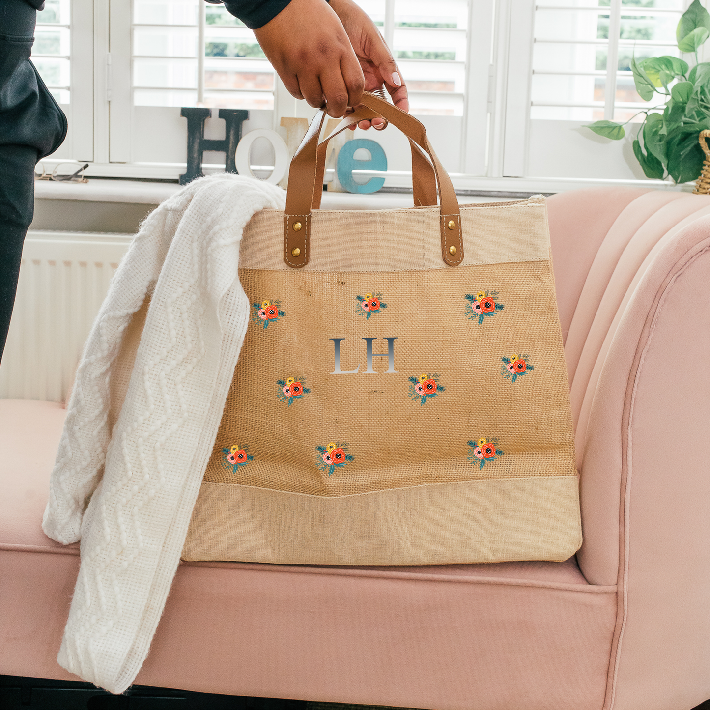 Personalised Jute Bag for Her