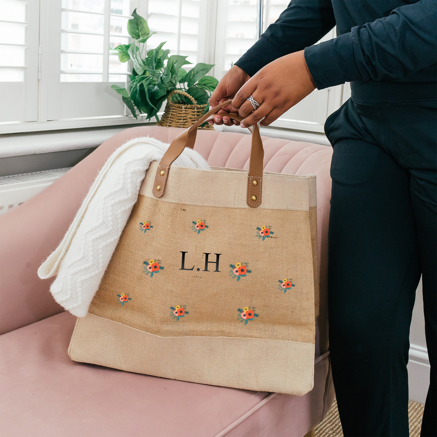 Personalised Jute Bag for Her
