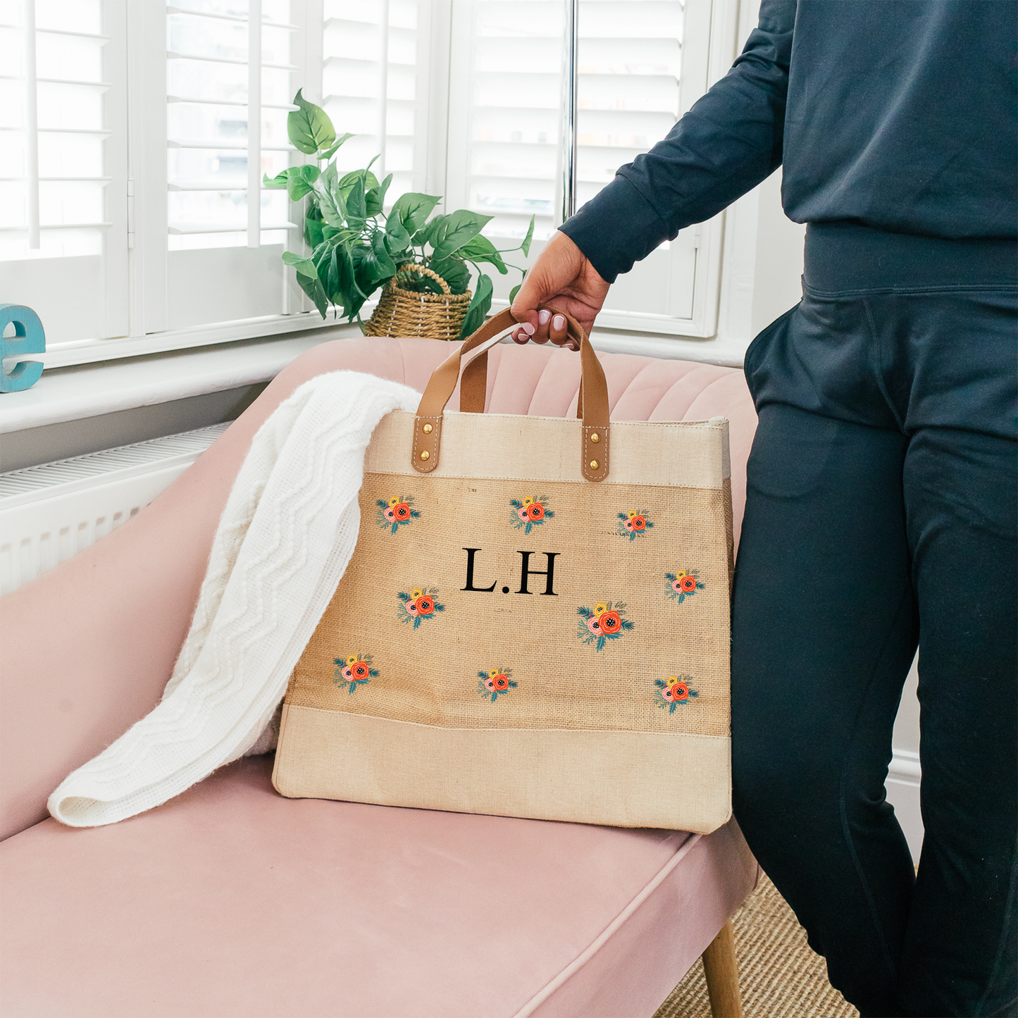 Personalised Jute Bag for Her