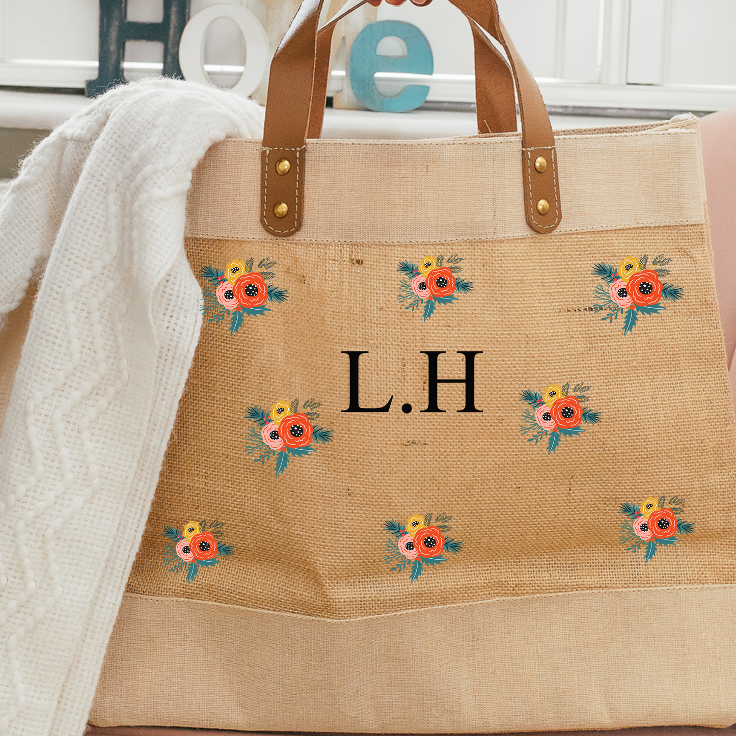 Personalised Jute Bag for Her
