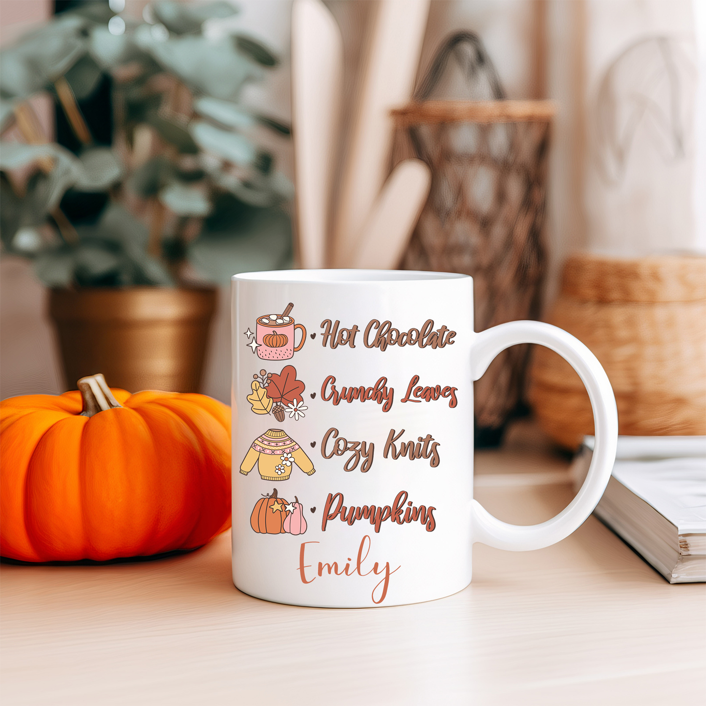Personalised Autumn Mug - Bijoux Lucy