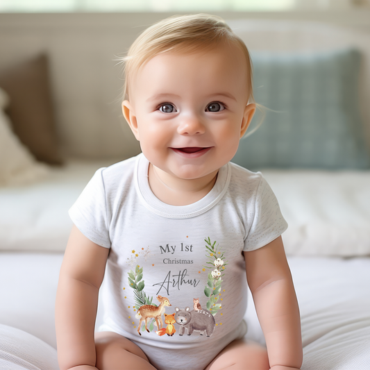 Personalised First Christmas Onesie