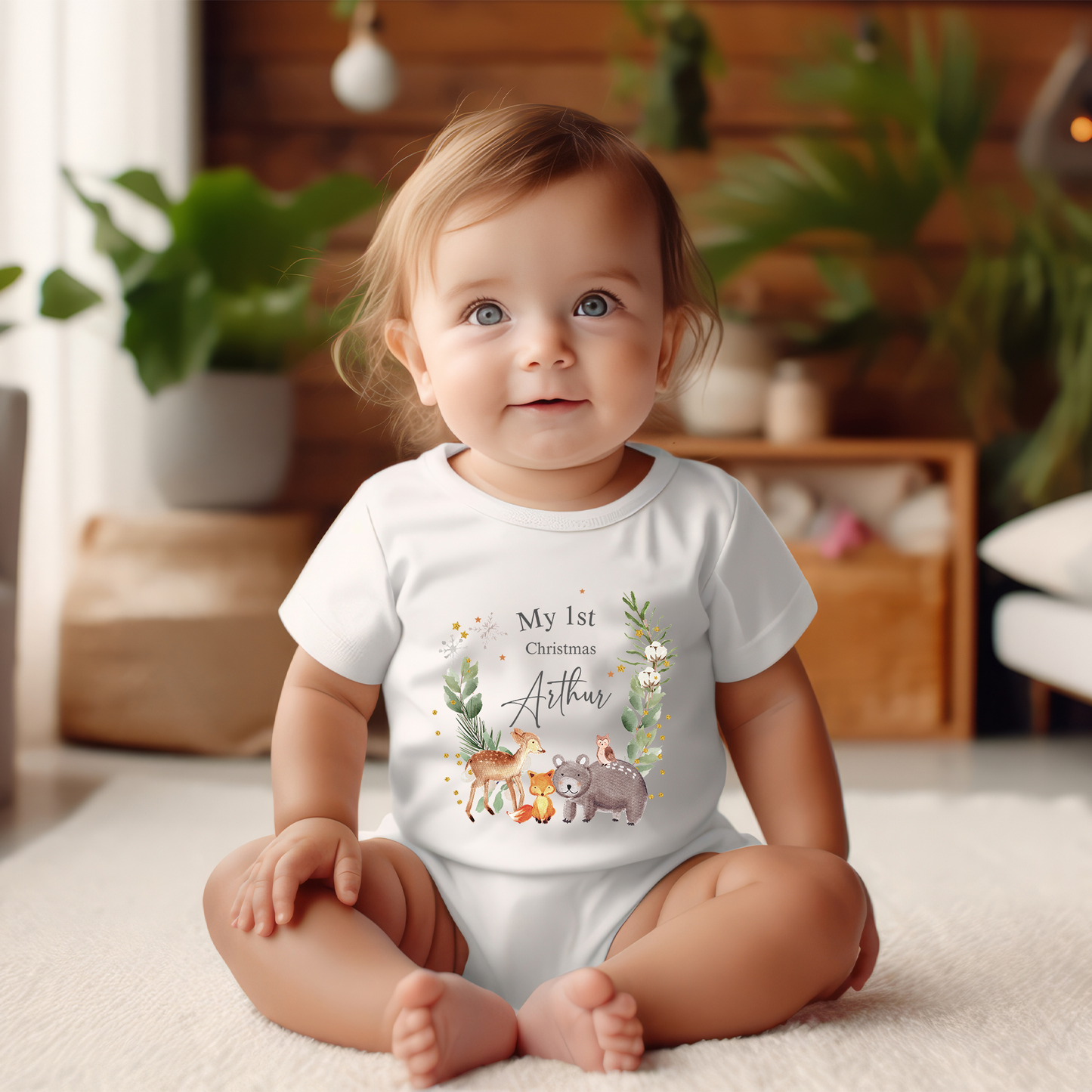 Personalised First Christmas Onesie