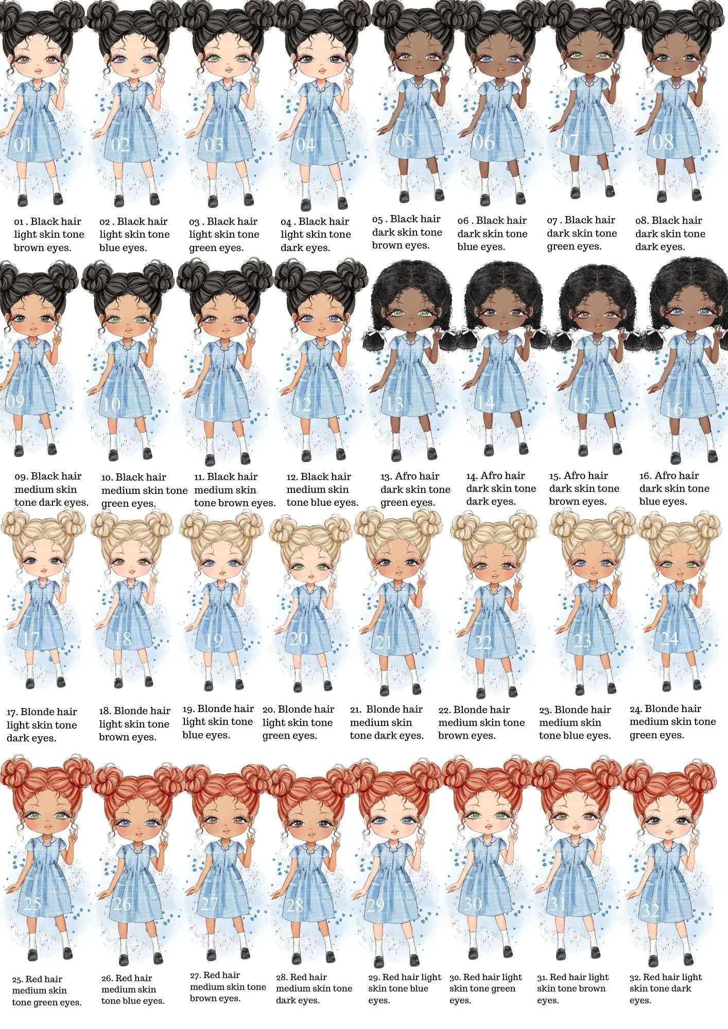 Girls School Water Bottle - Bijoux Lucy