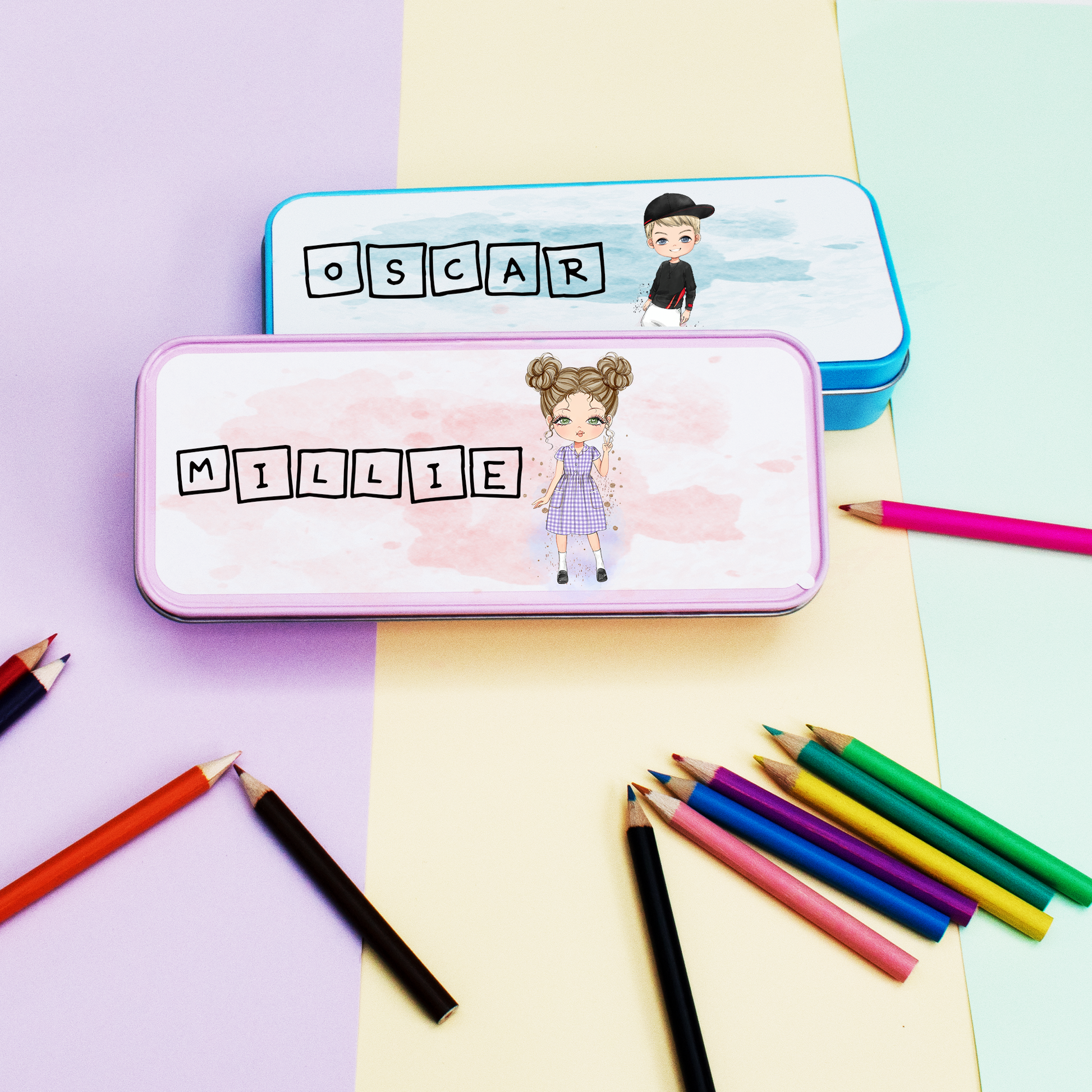 Personalised Character Pencil Case - Bijoux Lucy