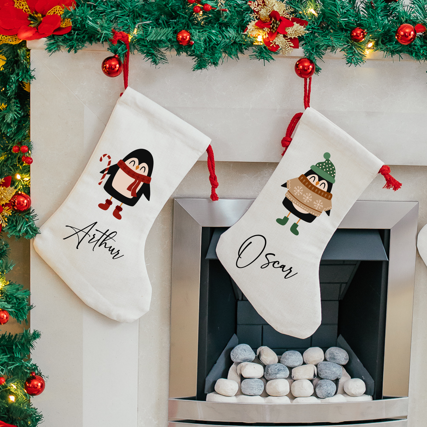 Christmas Penguin Stocking