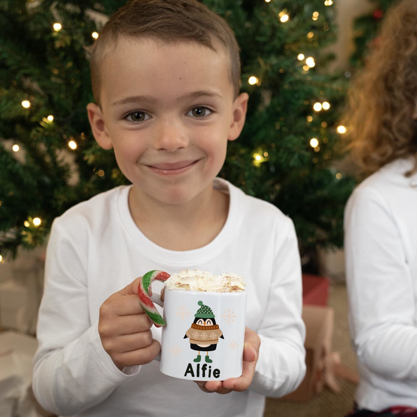 Personalised Penguin Hot Chocolate Kit
