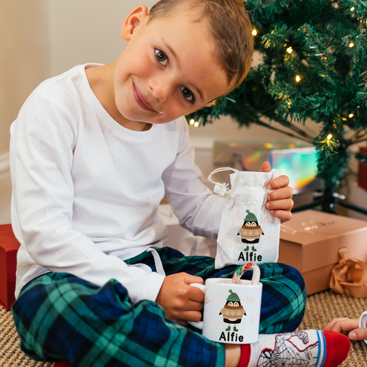 Personalised Penguin Hot Chocolate Kit