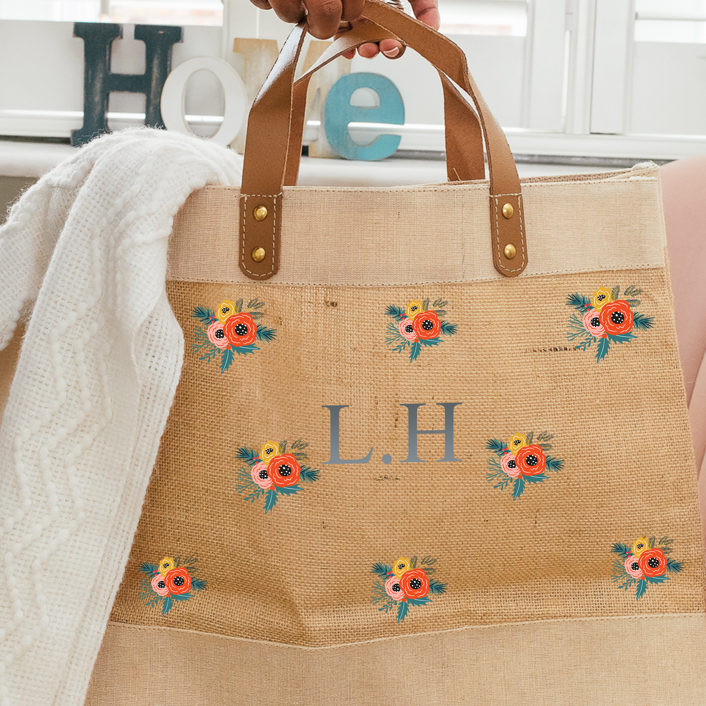 Personalised Jute Bag for Her