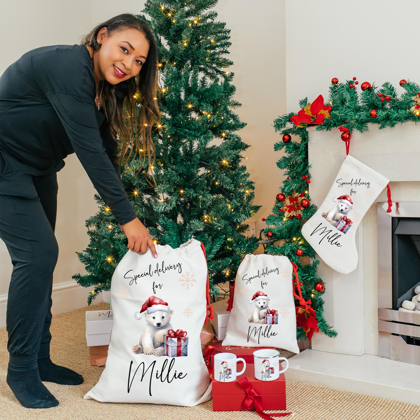 Personalised Polar Bear Stocking