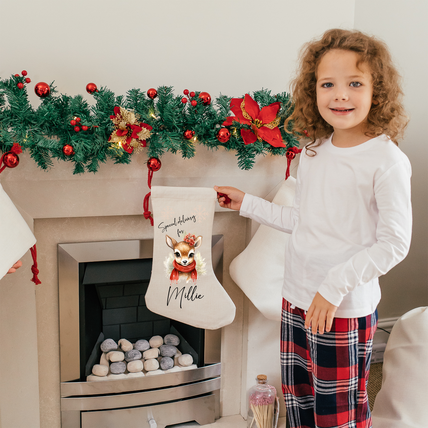 Christmas Reindeer Stocking