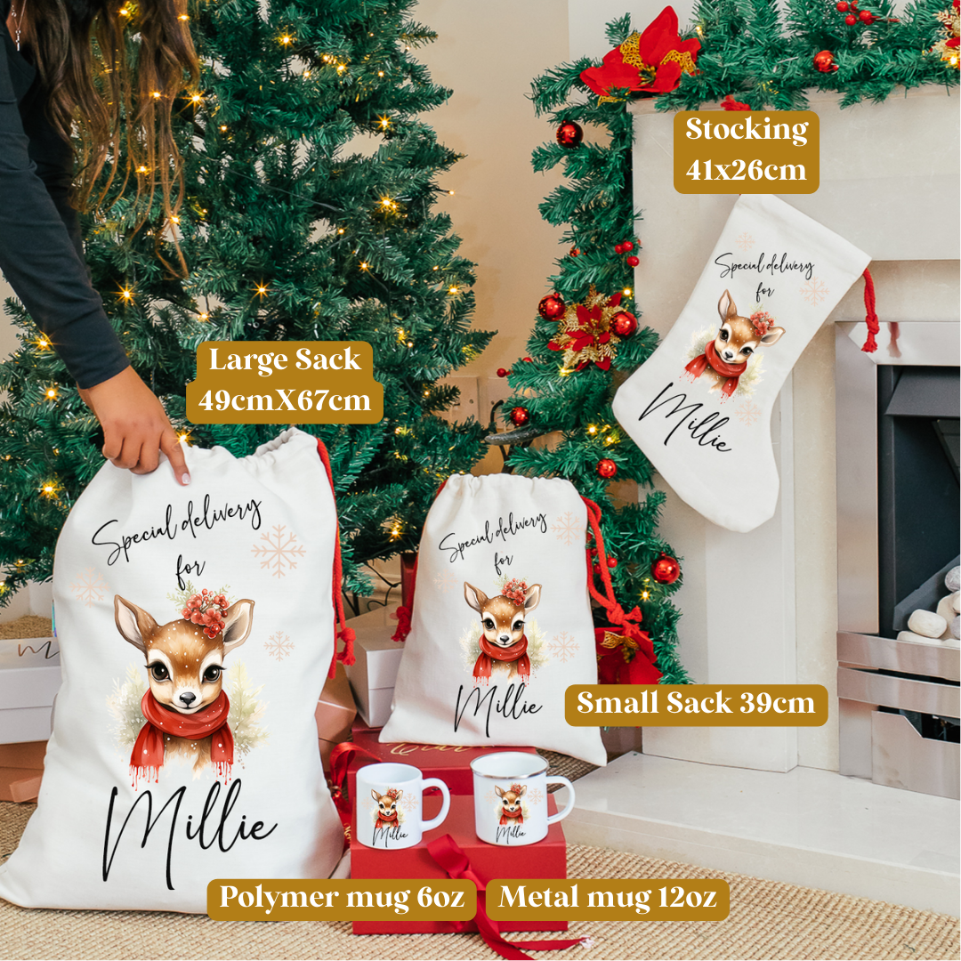 Christmas Reindeer Stocking