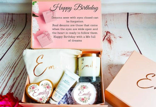 Happy Birthday Gift Box, Birthday Gift For Her - Bijoux Lucy