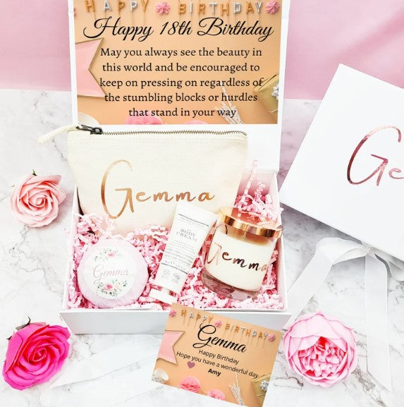 18th Birthday Gift, Happy Birthday Gift Box, Personalised Gift Box, Happy Birthday Gift, Birthday Gift For Her, - Bijoux Lucy
