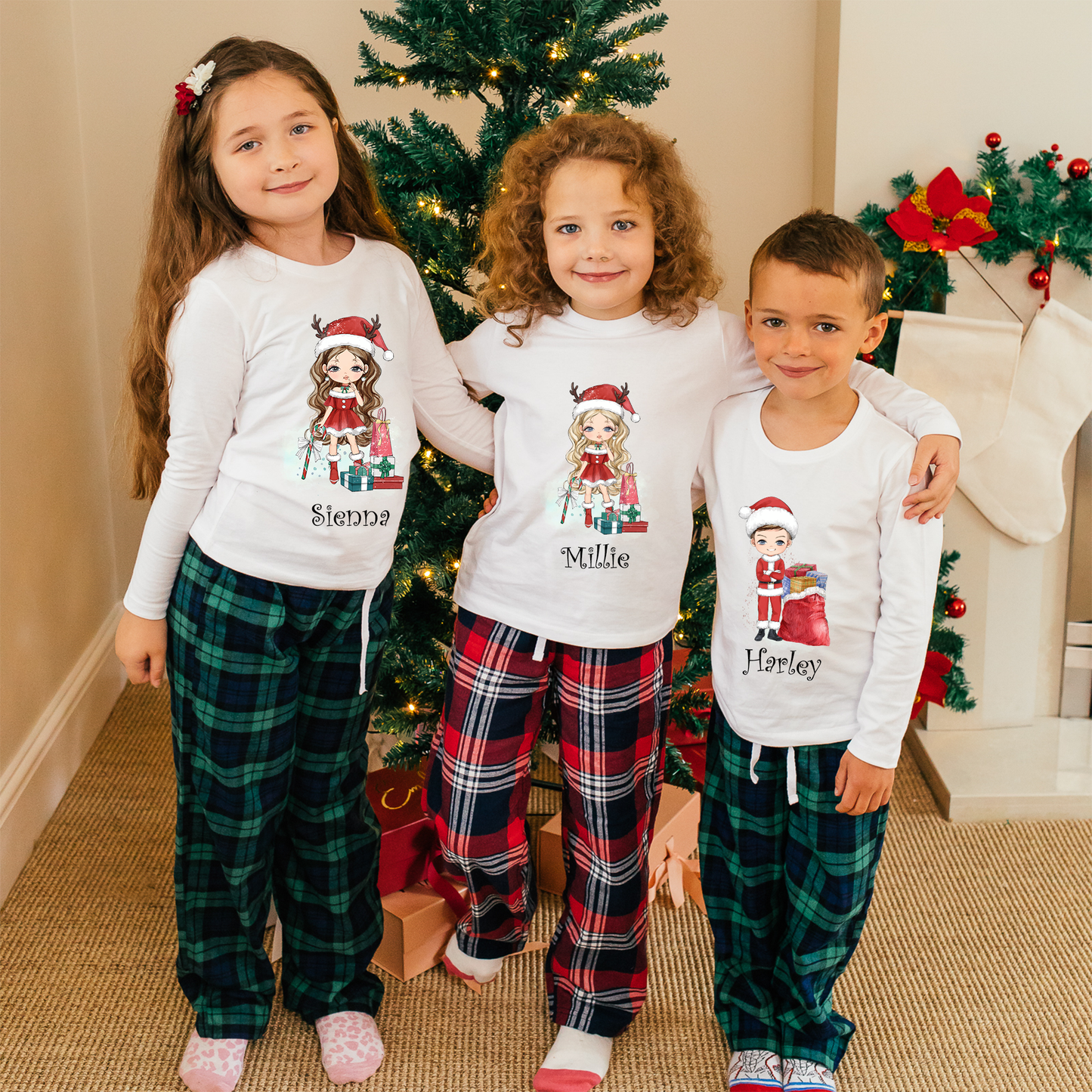 Personalised Christmas Pajamas for Kids