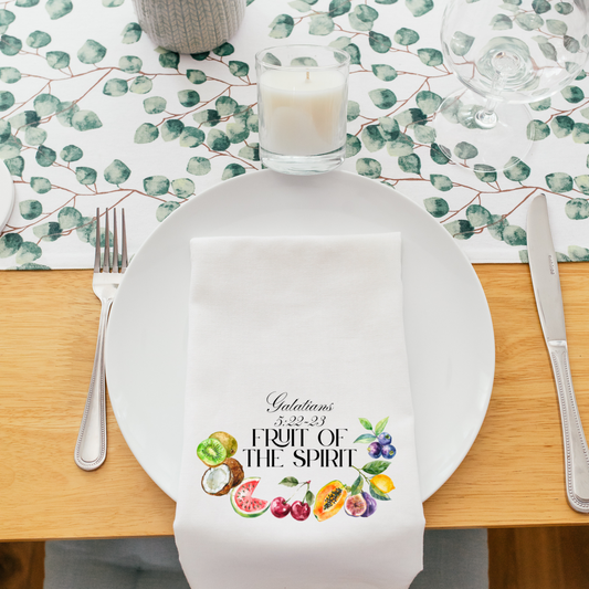Fruit of the Spirit Tea Towel or Napkin