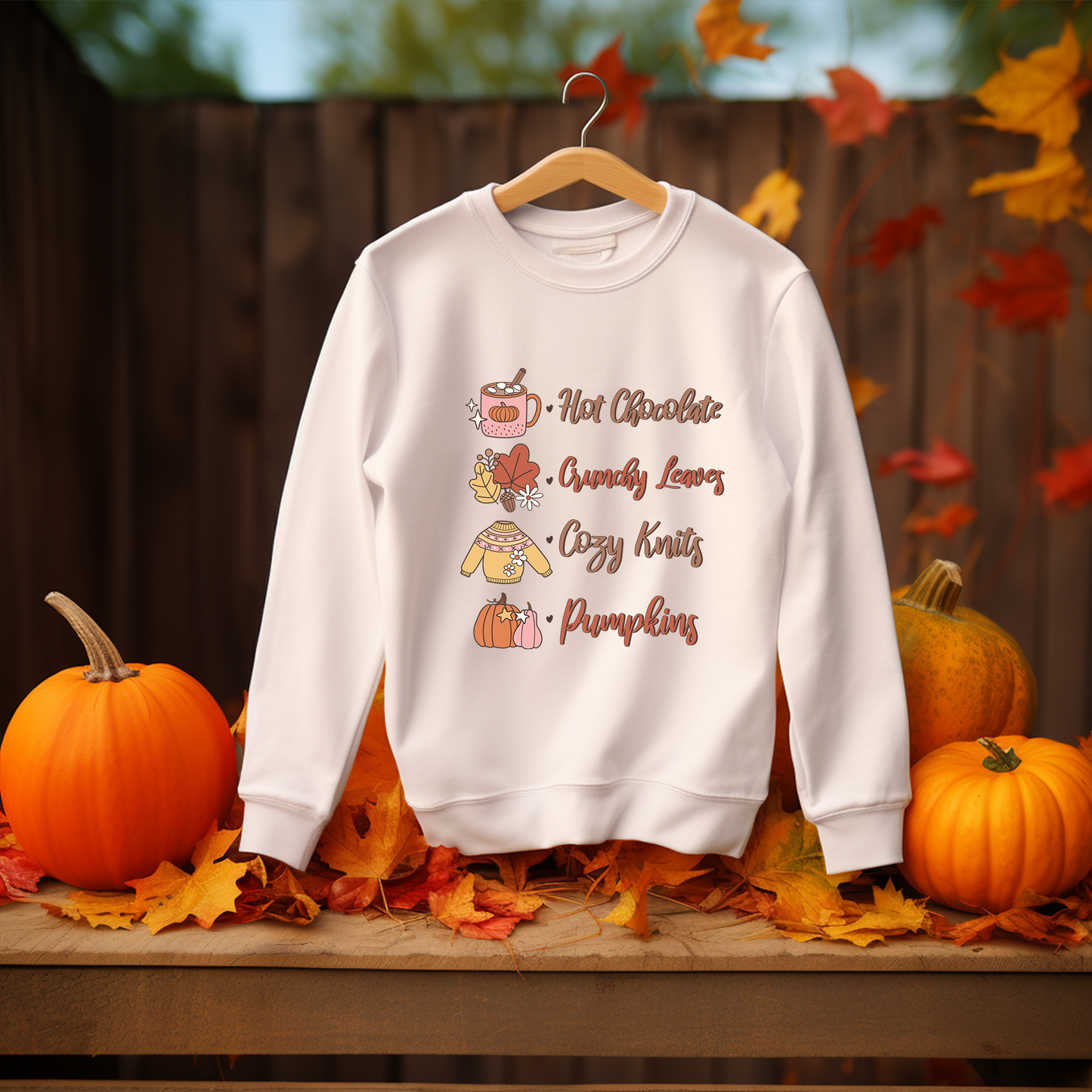 White Fall Jumper for Women