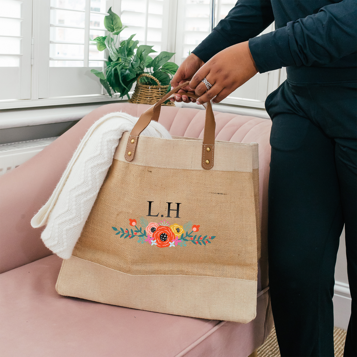 Personalised Jute Bag for Women