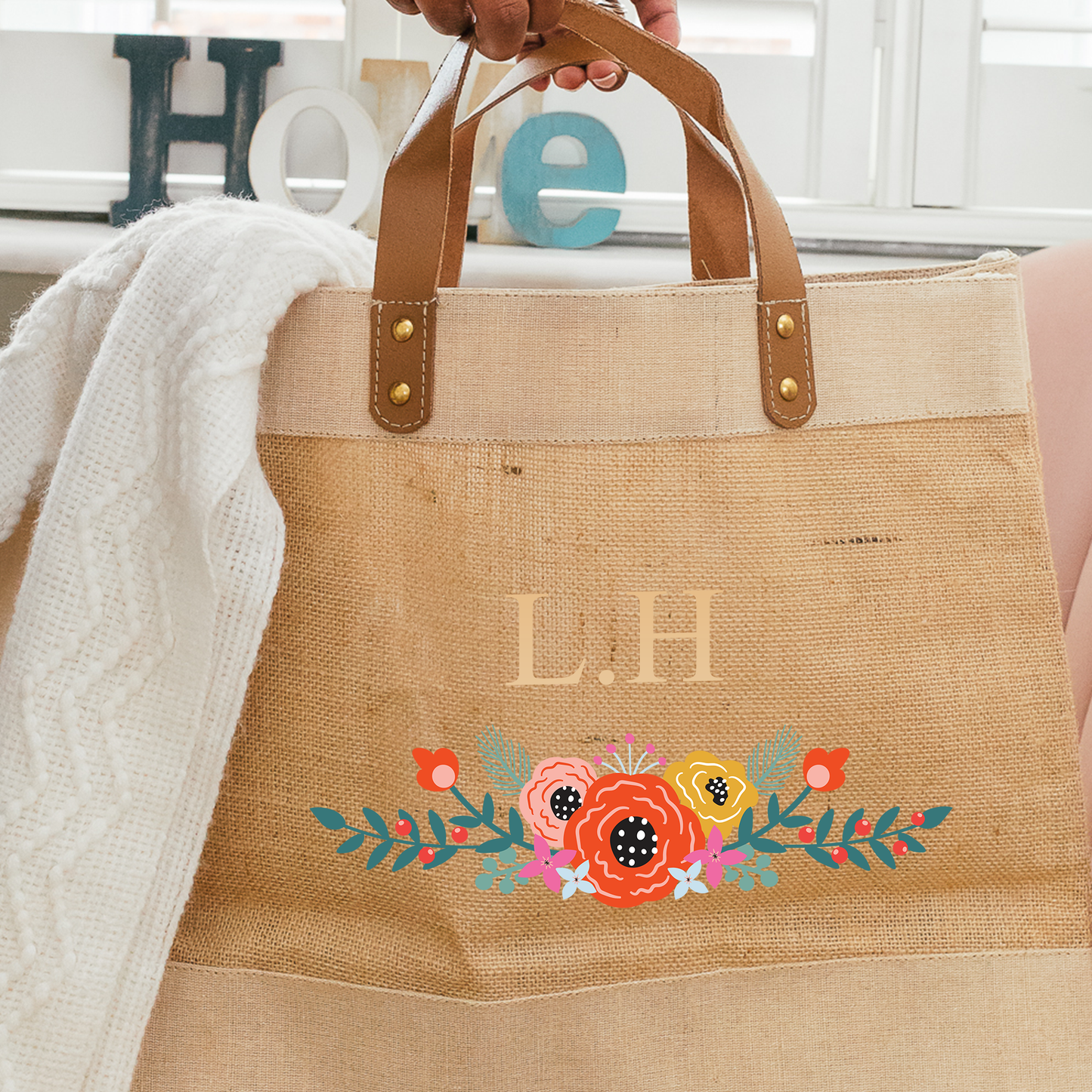 Personalised Jute Bag for Women