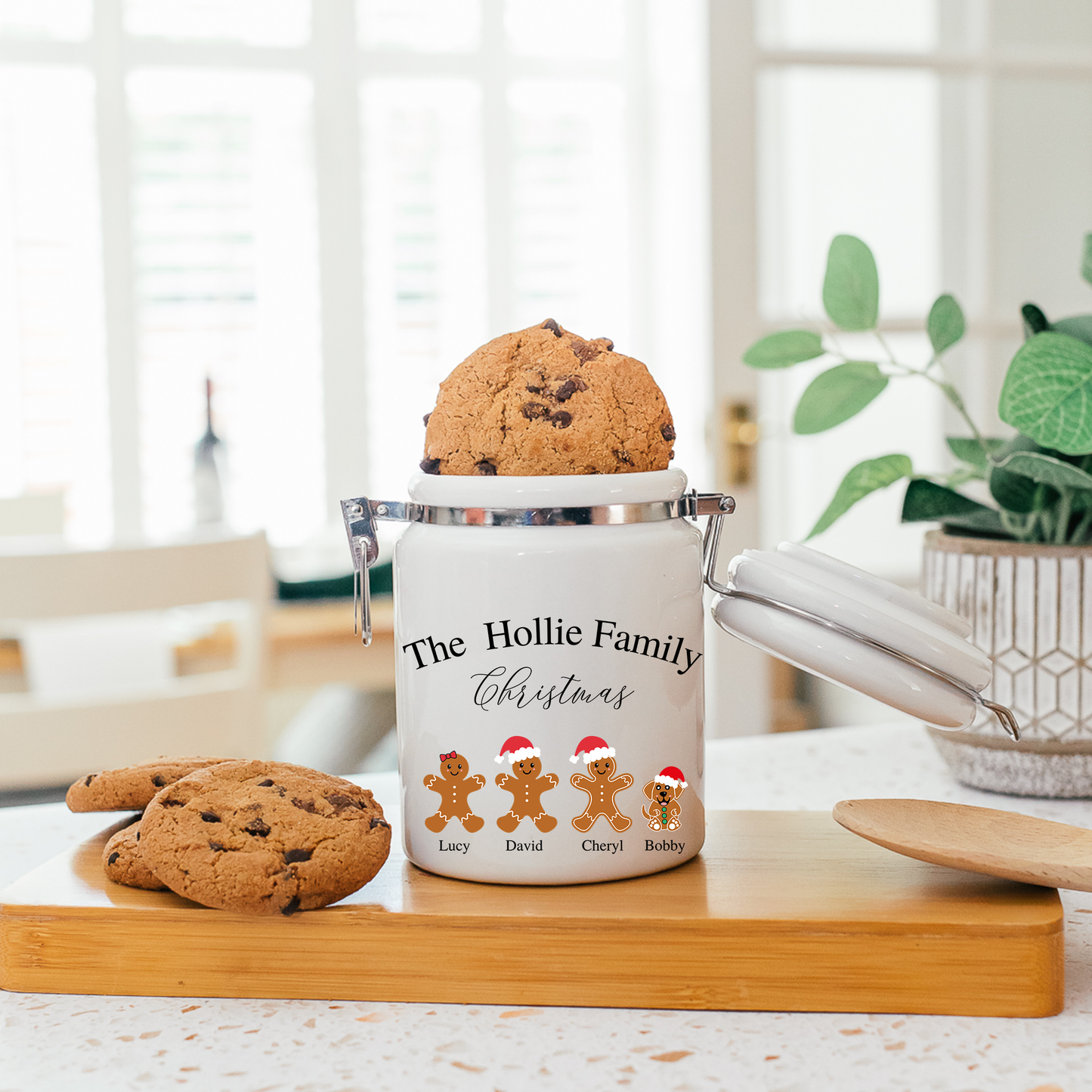 Personalised Christmas Cookie Jar
