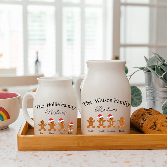 Personalised Christmas Milk Jug