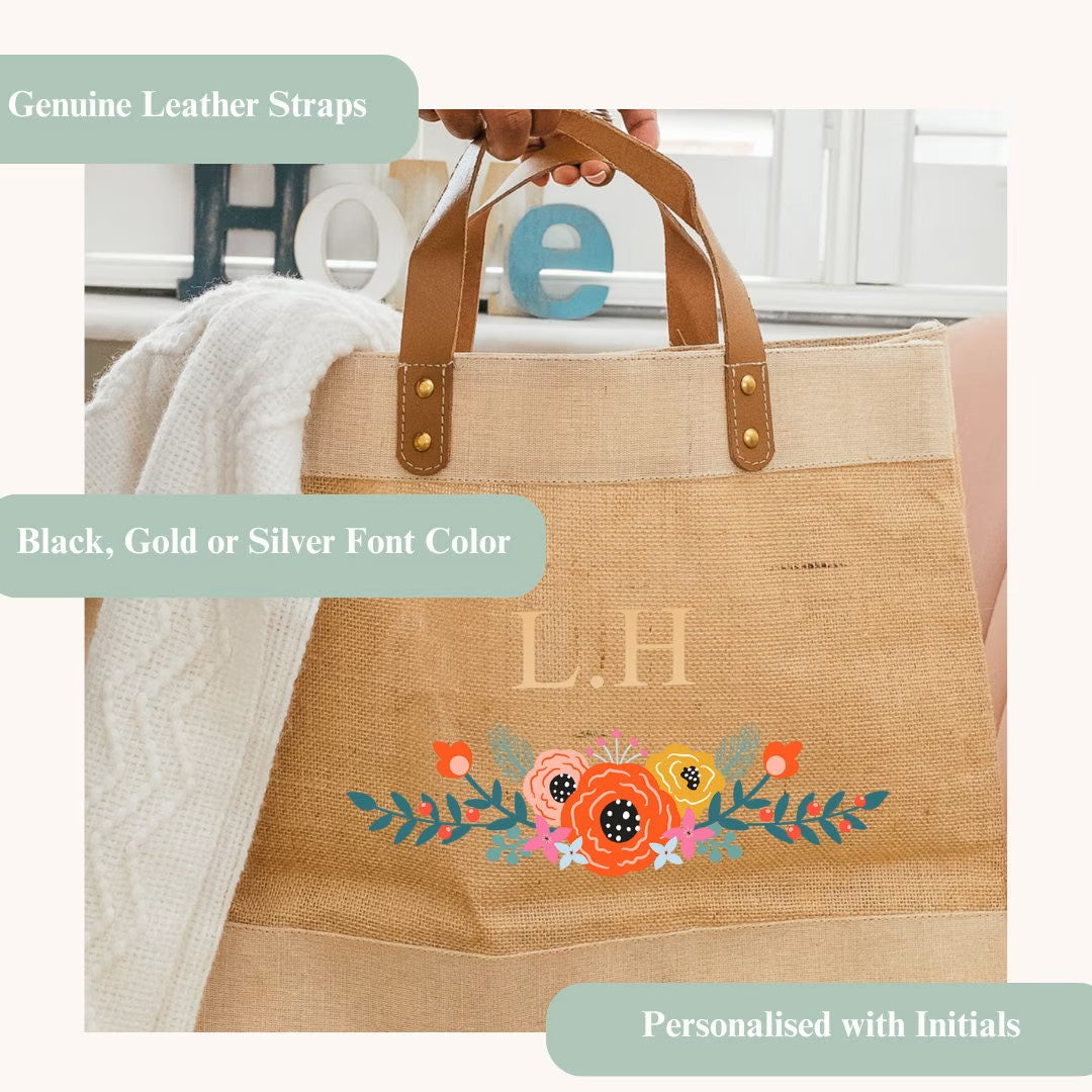 Personalised Jute Bag for Women
