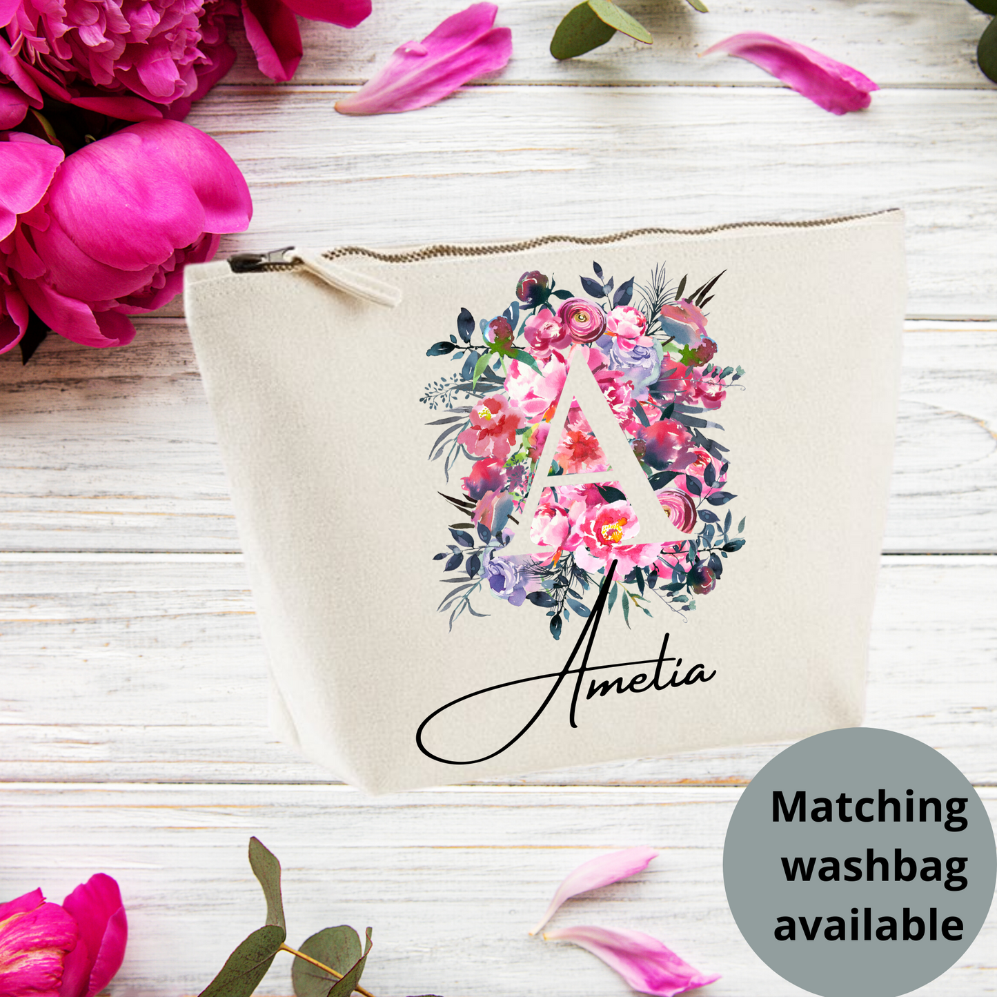 Personalised Initial Tote Bag,Custom gift, Gift for her,Personalised name gift for Daughter or Sister - Bijoux Lucy