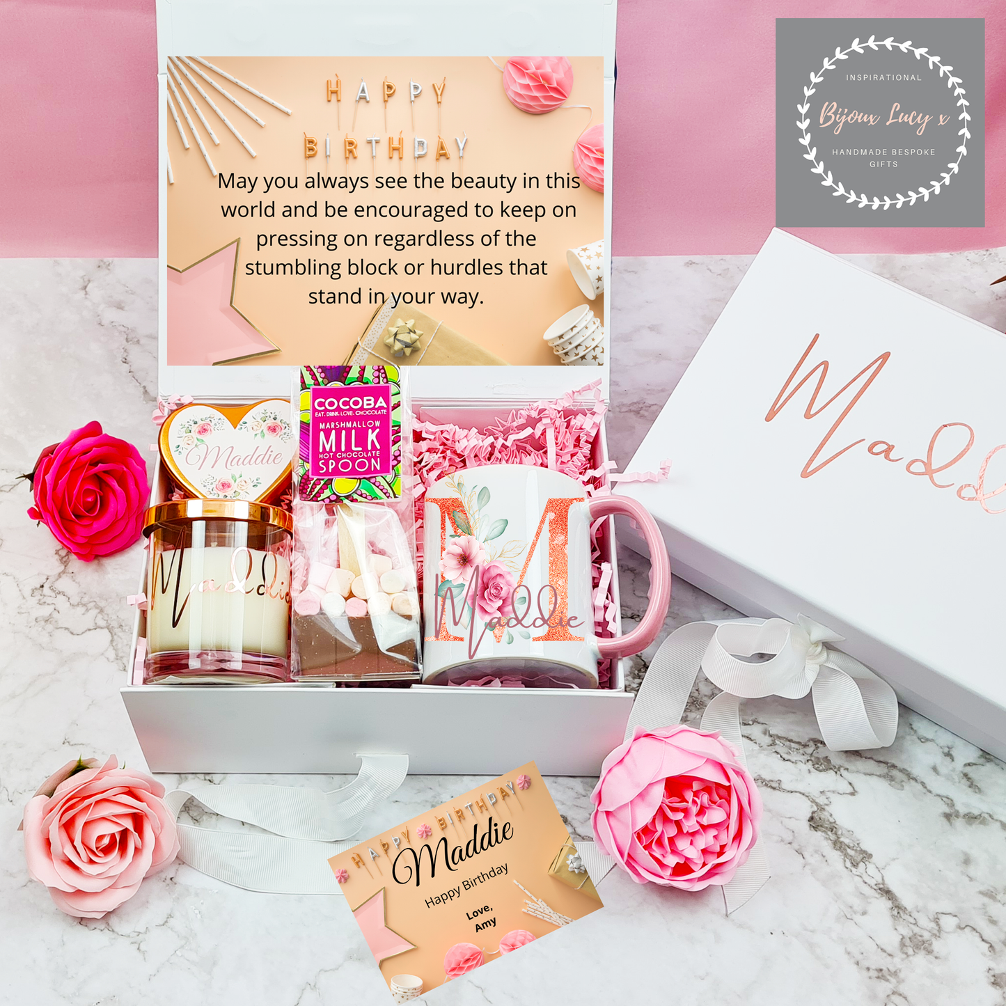 Happy Birthday Gift Set with Mug - Bijoux Lucy
