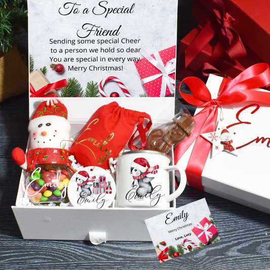 Personalised Christmas Gift Box Set for a Special Friend - Bijoux Lucy