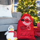 Personalised Santa Sack, Christmas Sack, Child's Kids Christmas Gift Sack, Cotton Santa Bag, Santa Toy Bag, Santa Toy Sack - Bijoux Lucy