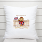 King Charles III Coronation Cushion, Limited Edition Pillow, Official Logo, Coronation 2023,Memorabilia - Bijoux Lucy