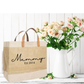 Luxury Personalised Jute Shopper - Bijoux Lucy