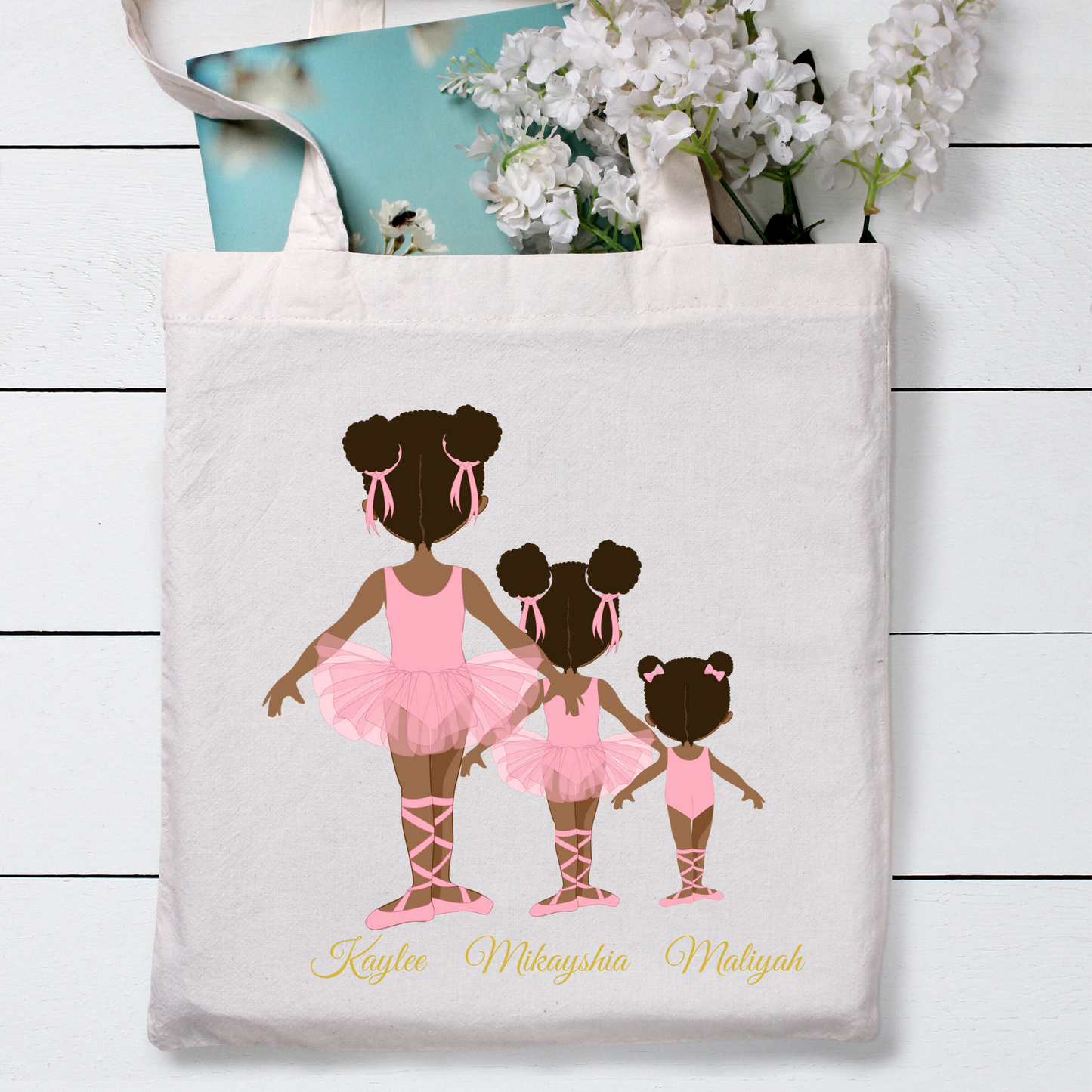Personalised Ballerina Tote Bag - Bijoux Lucy