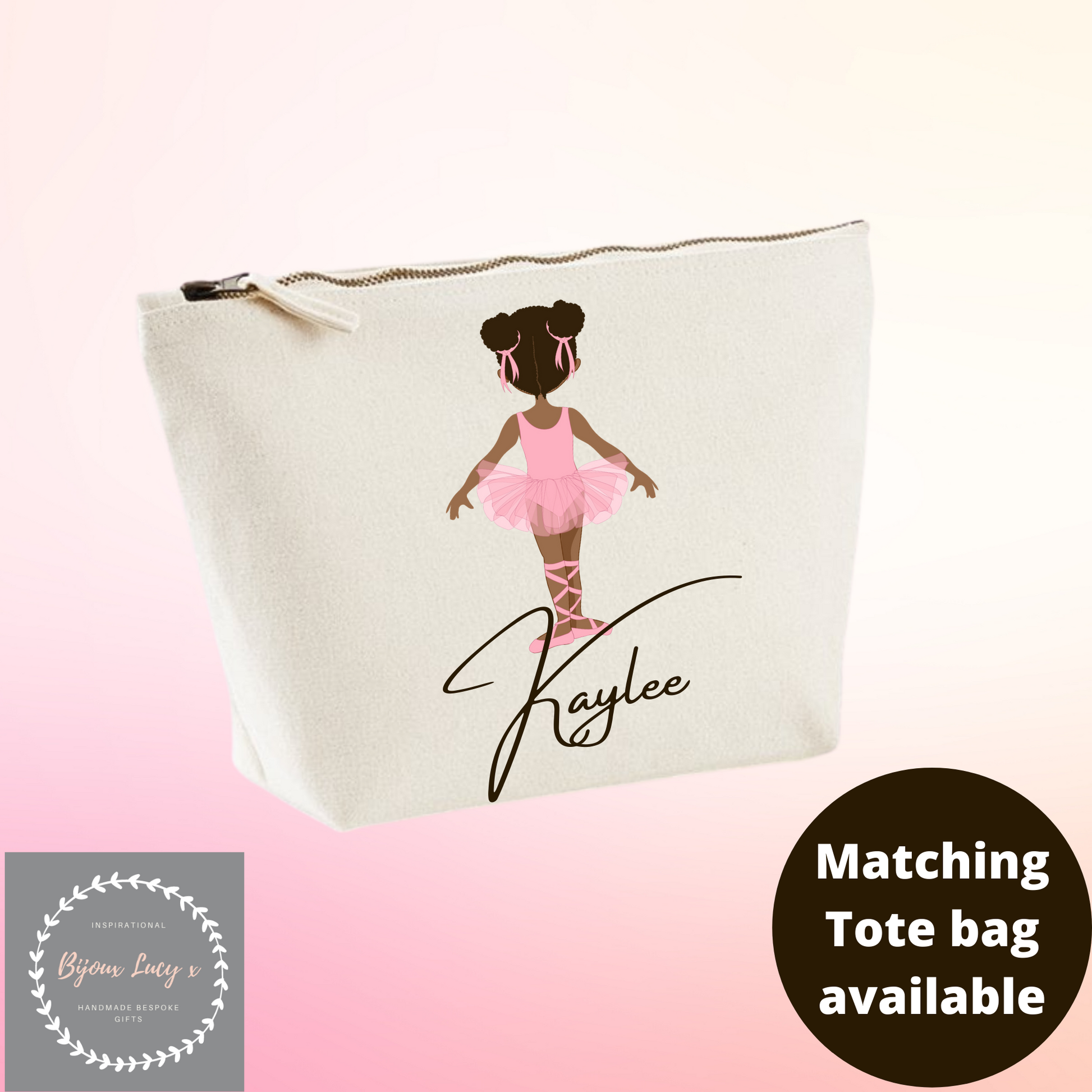 Personalised Ballerina Accessory Bag - Bijoux Lucy