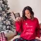 Kiss me Under the MistleToe, Christmas Sweatshirt, Merry Christmas Sweatshirt Christmas sweatshirt for her, Christmas Jumper, Ladies Jumper - Bijoux Lucy