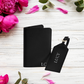 Personalised Travel Set, Personalised Luggage tag and passport wallet, Travel wallet set customised, Bridesmaid Gift - Bijoux Lucy